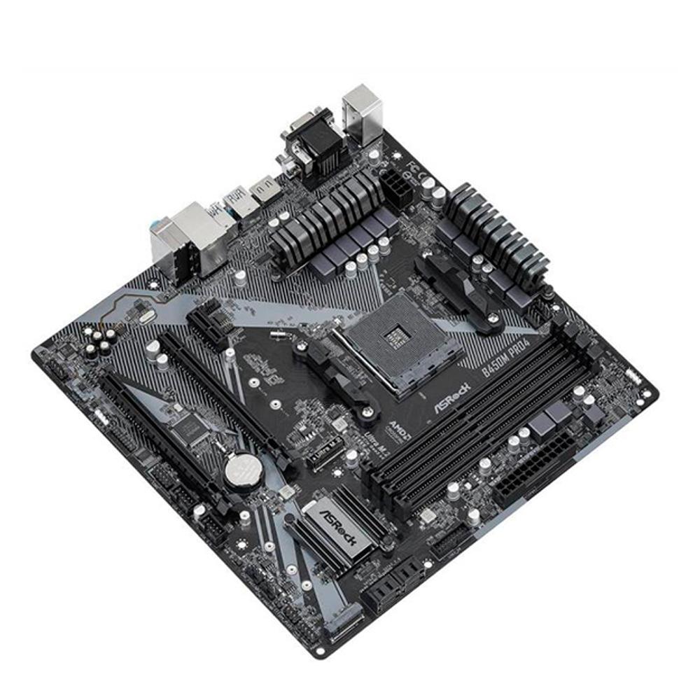 Foto 5 pulgar | Tarjeta Madre Asrock B450m Pro4 R2.0 Negro