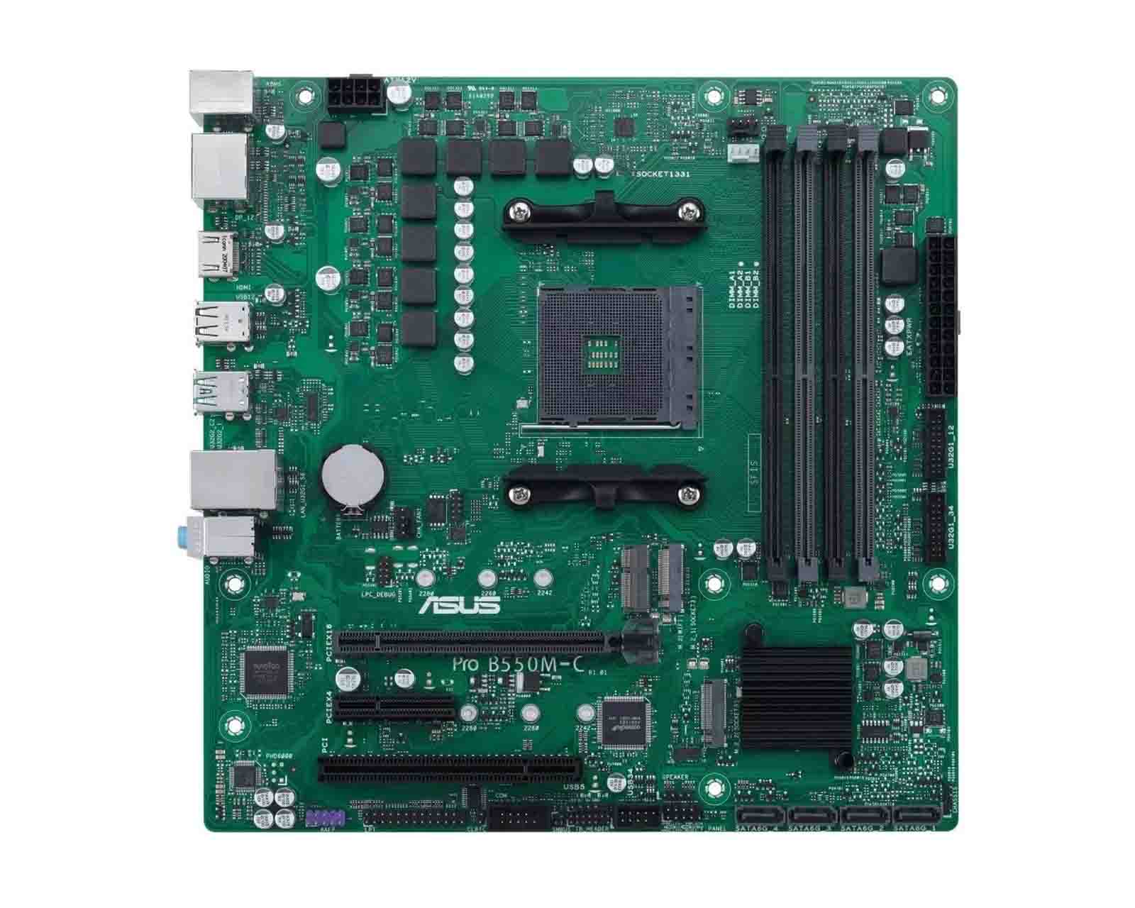 Foto 3 pulgar | Tarjeta Madre Asus Micro Atx Pro B550m-c/csm Amd B550 128gb Ddr4