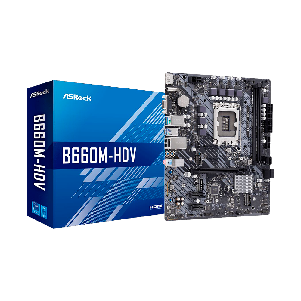 Tarjeta Madre Asrock B660M-HDV Intel DDR4 LGA1700