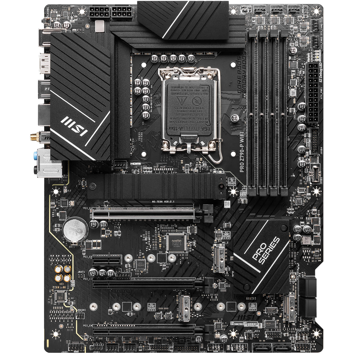 Foto 4 pulgar | Tarjeta Madre MSI PRO Z790-P WIFI LGA 1700 4x DDR5 4x M.2 PCIe 5.0 USB-C WIFI 6E BT 5.3 ATX