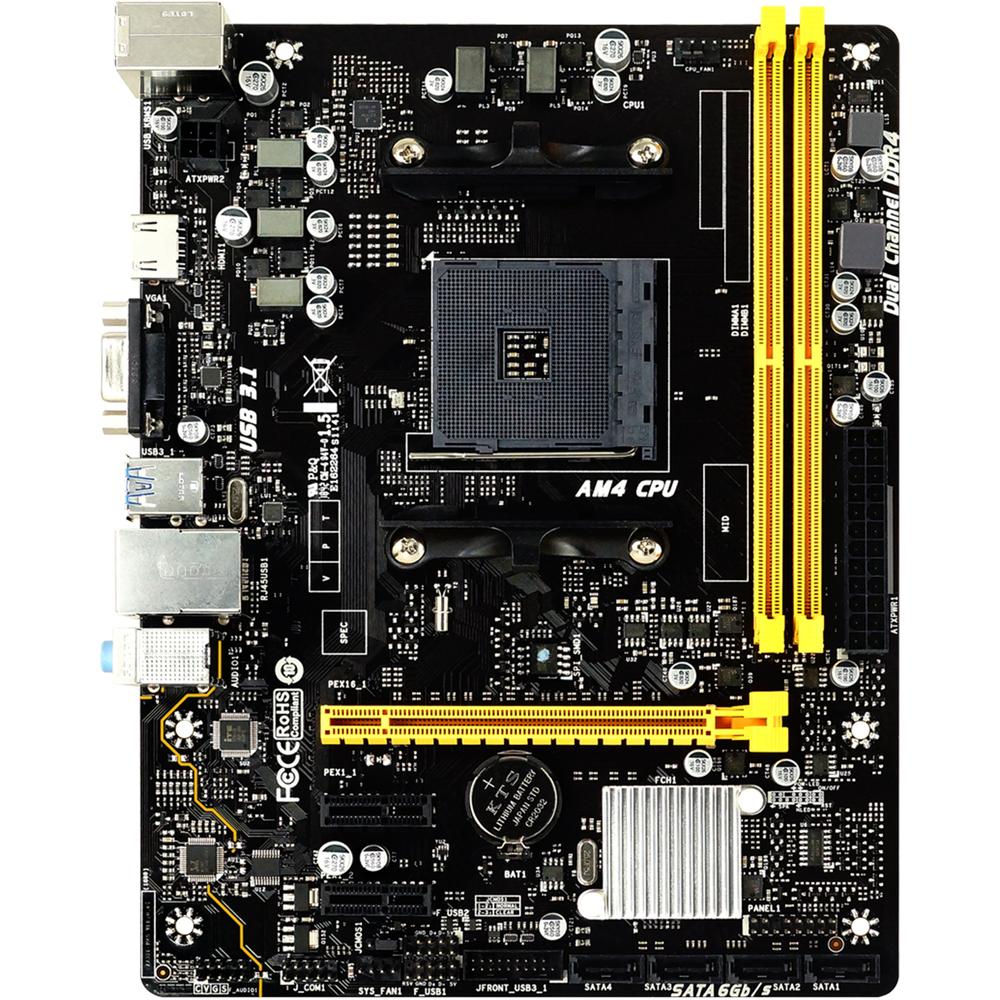 Foto 3 pulgar | Tarjeta Madre Biostar B350m Am4 Ddr4 Micro Atx Color Negro