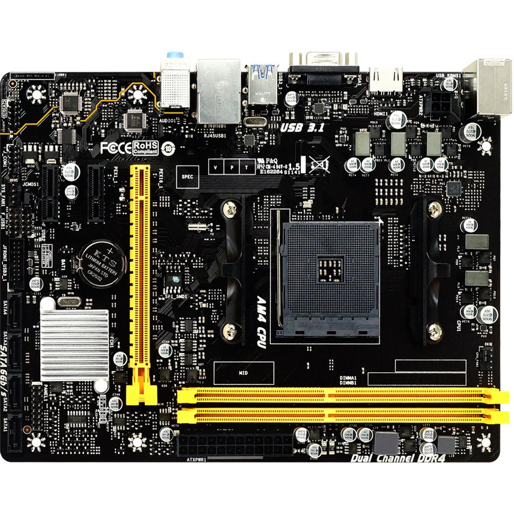 Foto 5 pulgar | Tarjeta Madre Biostar B350m Am4 Ddr4 Micro Atx Color Negro