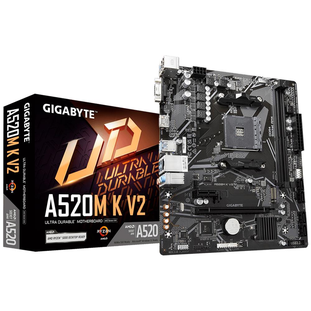 Foto 1 | Tarjeta Madre Gigabyte A520m K V2 Amd Am4 Ddr4 Micro-atx