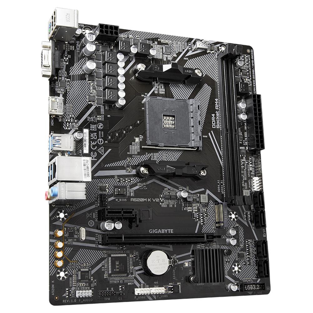 Foto 4 | Tarjeta Madre Gigabyte A520m K V2 Amd Am4 Ddr4 Micro-atx