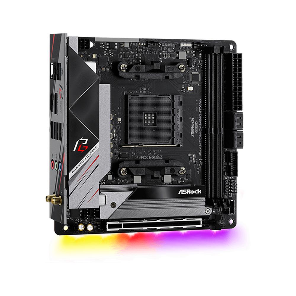 Foto 3 pulgar | Tarjeta Madre Asrock B550 Phantom color Negro Gaming-ITX/AX Am4 2X DDR 4 Pcie 4.0 Wifi 6 + Bt Mini Itx