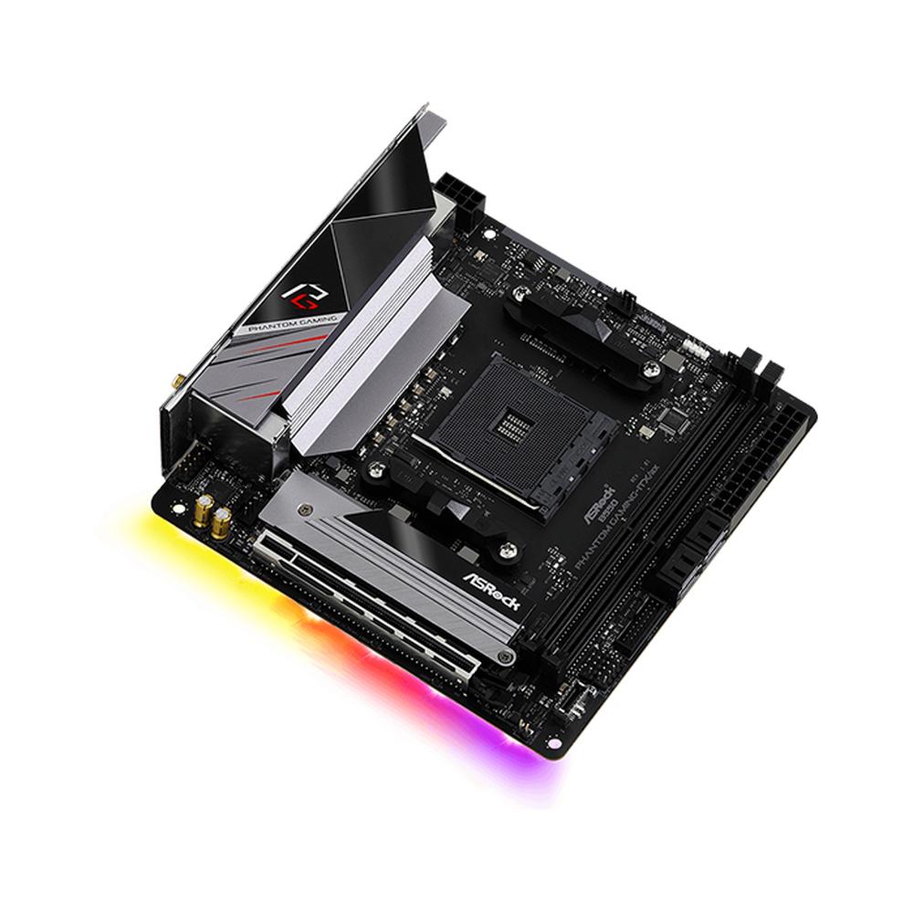 Foto 5 pulgar | Tarjeta Madre Asrock B550 Phantom color Negro Gaming-ITX/AX Am4 2X DDR 4 Pcie 4.0 Wifi 6 + Bt Mini Itx