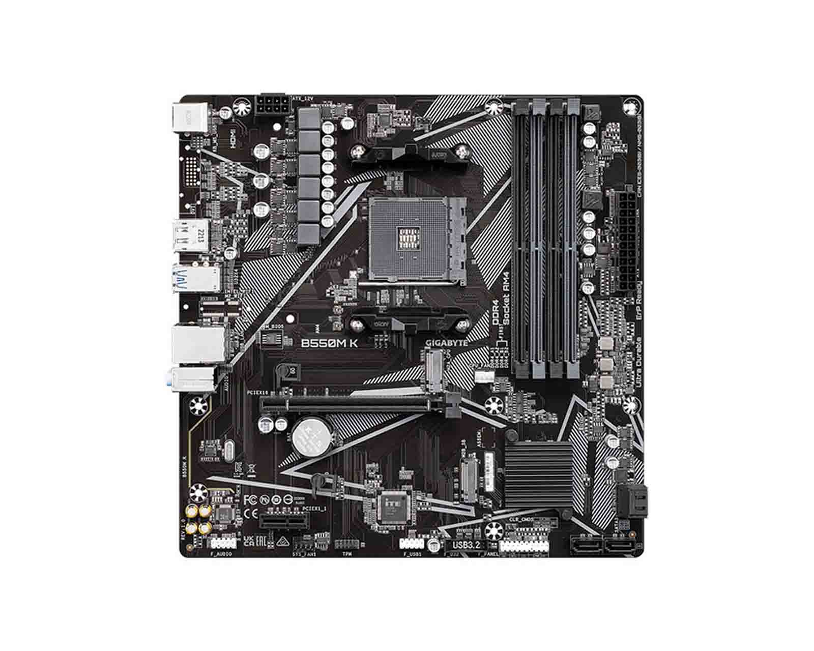 Foto 4 pulgar | Tarjeta Madre Gigabyte Micro ATX B550m K S-AM4 AMD B550 128gb DDR4 HDMI