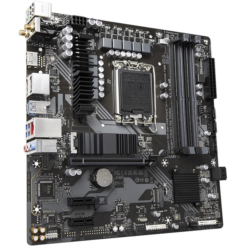 Foto 2 | Tarjeta Madre Gigabyte B760m Ds3h Ax Ddr4 Intel 1700 Wifi 6e + Bluetooth Micro Atx
