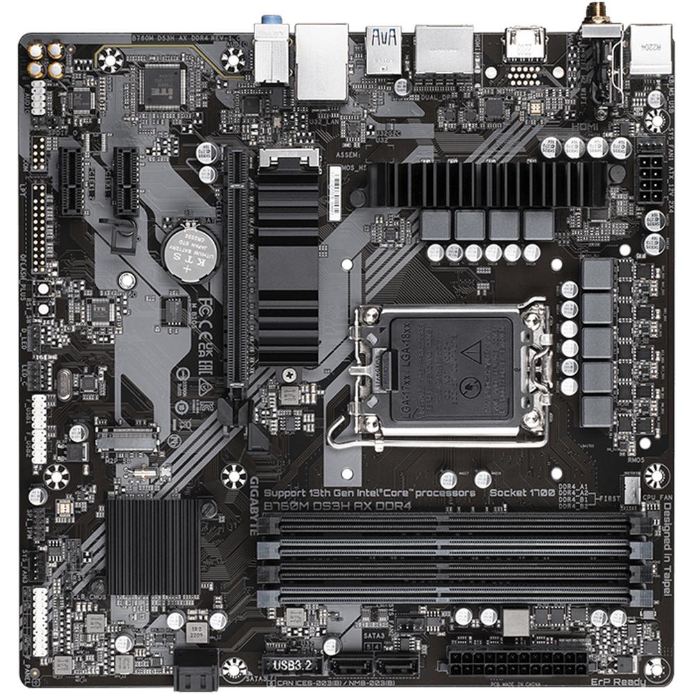 Foto 5 | Tarjeta Madre Gigabyte B760m Ds3h Ax Ddr4 Intel 1700 Wifi 6e + Bluetooth Micro Atx