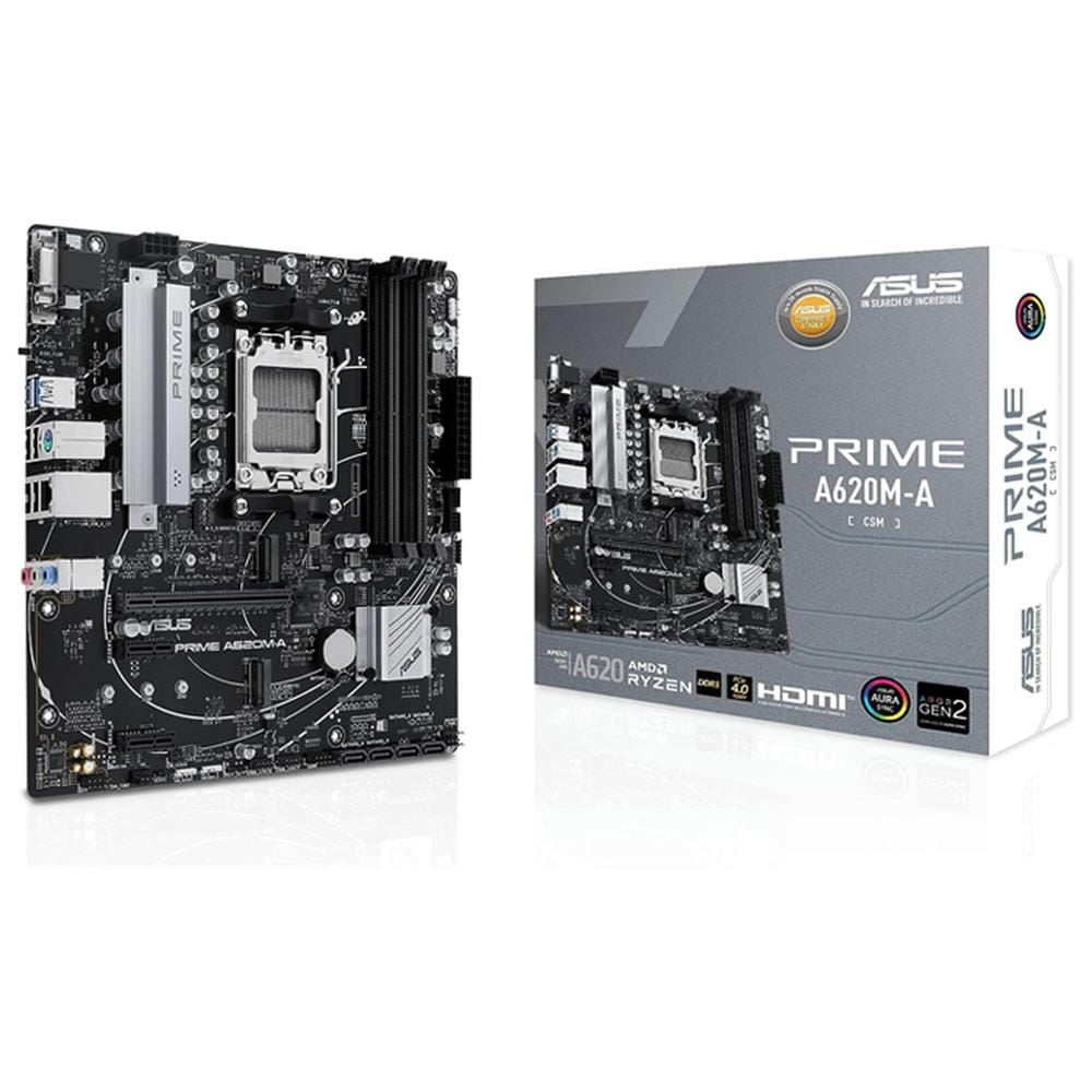 Tarjeta Madre Asus Prime A620m-a-csm Amd Am5 Ddr5 Micro Atx $2,949