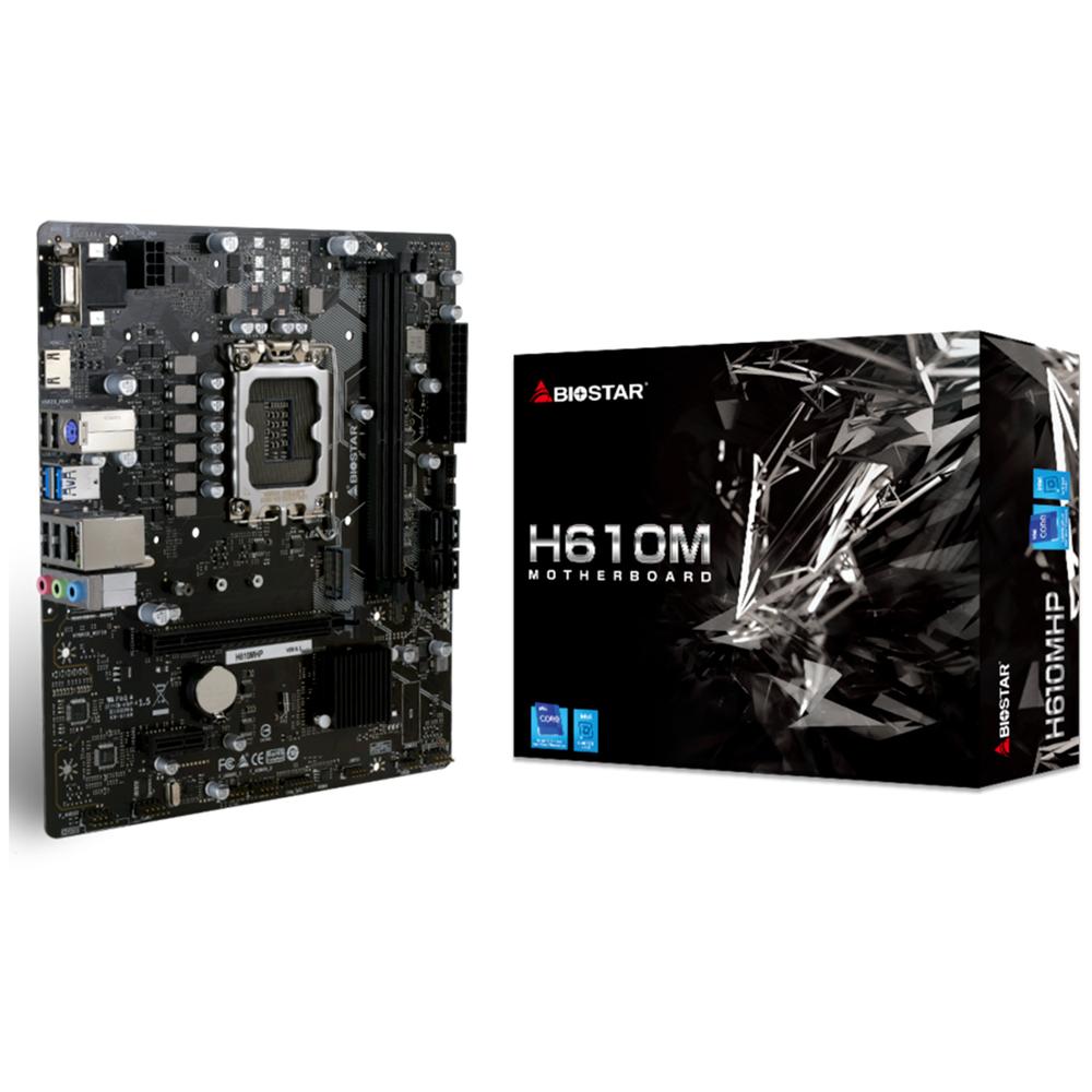 Foto 2 pulgar | Tarjeta Madre Biostar H610mhp Intel 1700 2x Ddr4 M.2 Pcie 3.0 Micro Atx