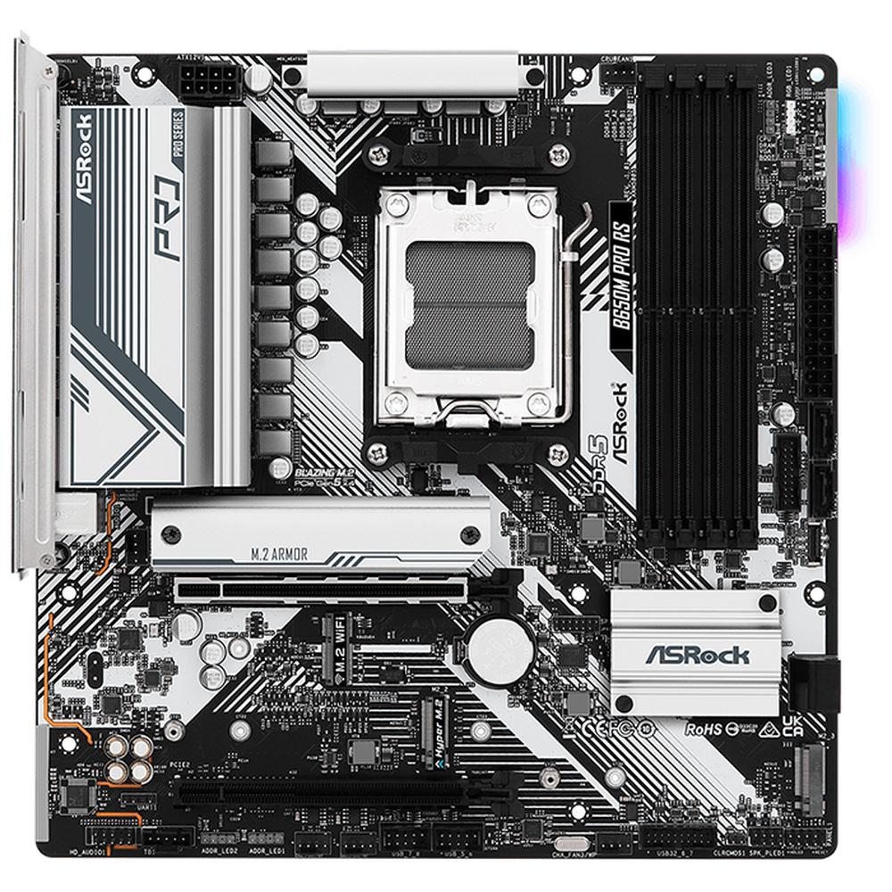 Foto 4 pulgar | Tarjeta Madre Asrock B650M Pro RS AMD AM5 DDR5 USB-C Micro ATX Blanco