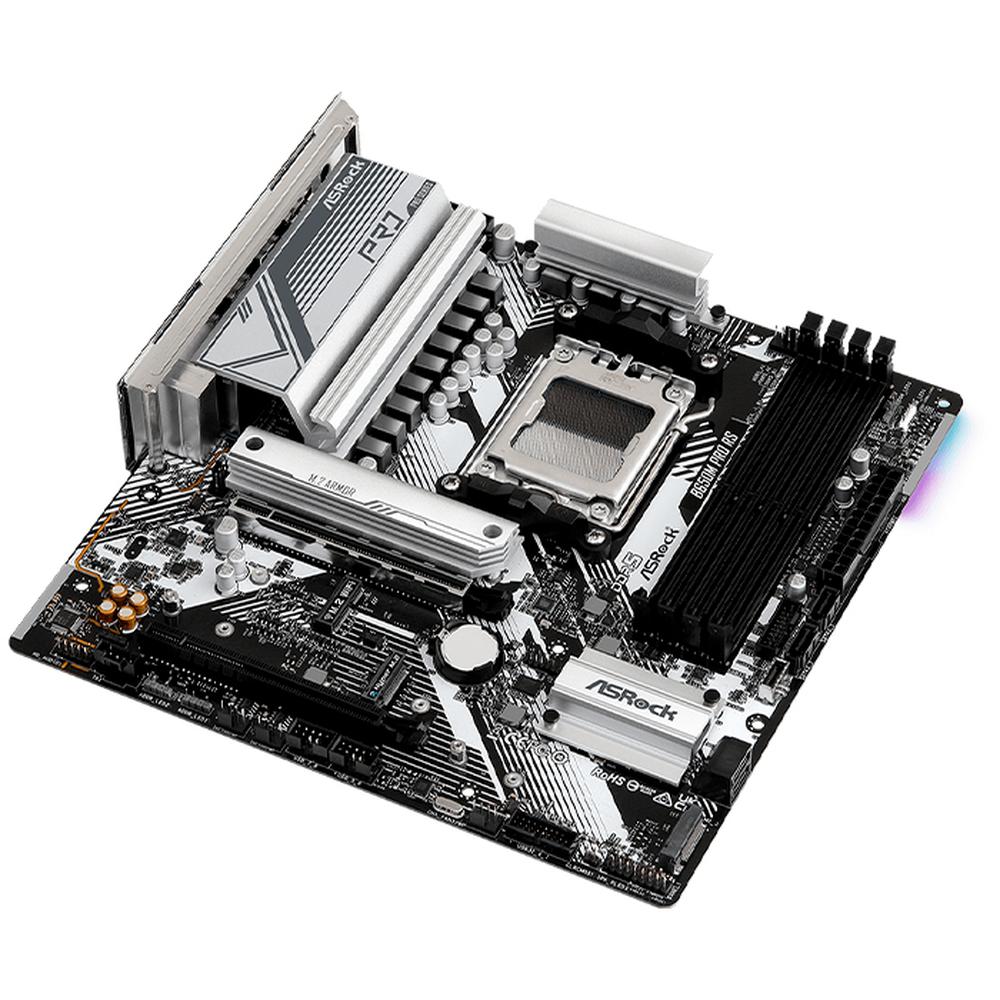 Foto 5 pulgar | Tarjeta Madre Asrock B650M Pro RS AMD AM5 DDR5 USB-C Micro ATX Blanco