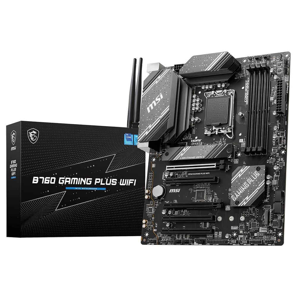 Foto 2 pulgar | Tarjeta Madre Msi B760 Gaming Plus Wifi Lga1700 4x Ddr5 2x M.2 Pcie 4.0 Usb-c Wifi 6e Bt 5.3 Atx