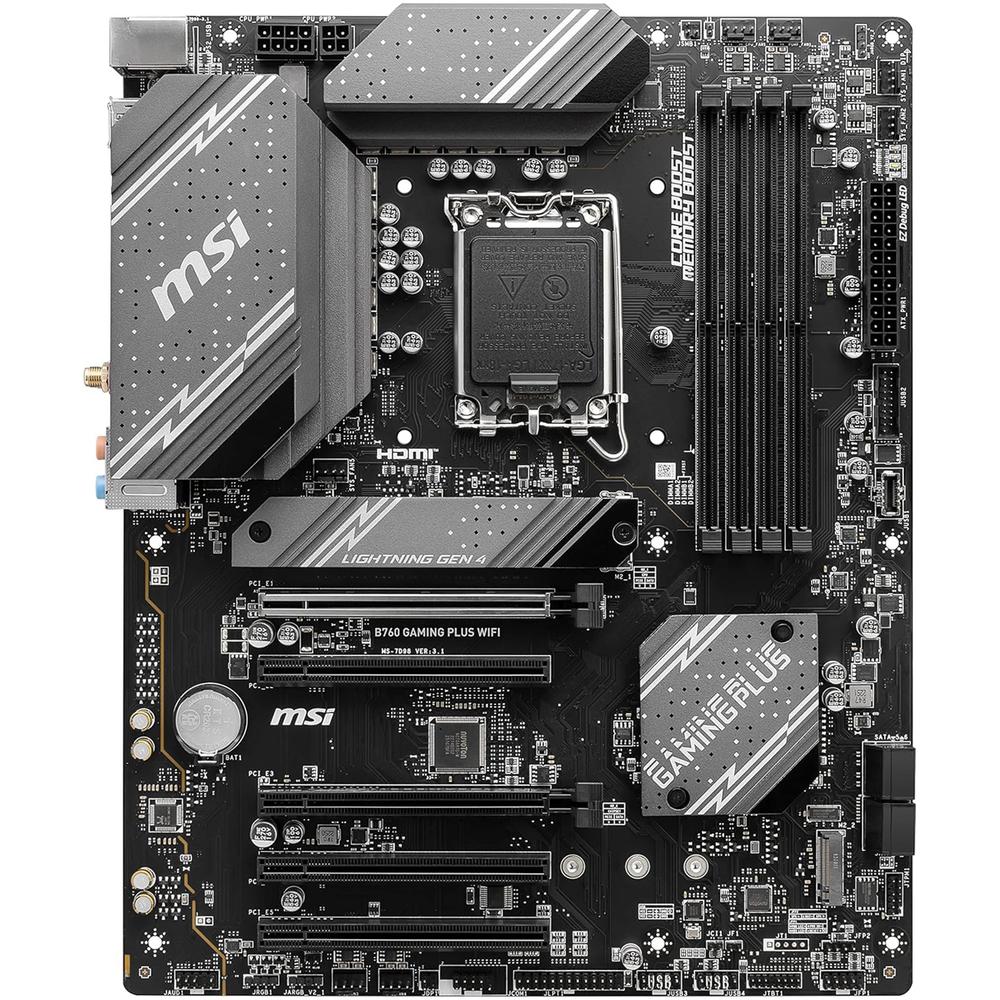 Foto 4 pulgar | Tarjeta Madre Msi B760 Gaming Plus Wifi Lga1700 4x Ddr5 2x M.2 Pcie 4.0 Usb-c Wifi 6e Bt 5.3 Atx