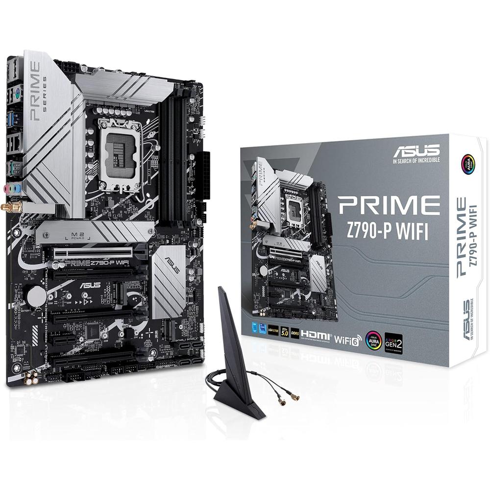 Tarjeta Madre Asus Prime Z790-P Wifi LGA1700 4x DDR5 3x M.2 PCLE 4.0 USB-C Wifi 6 BT 5.2 ATX $5,399