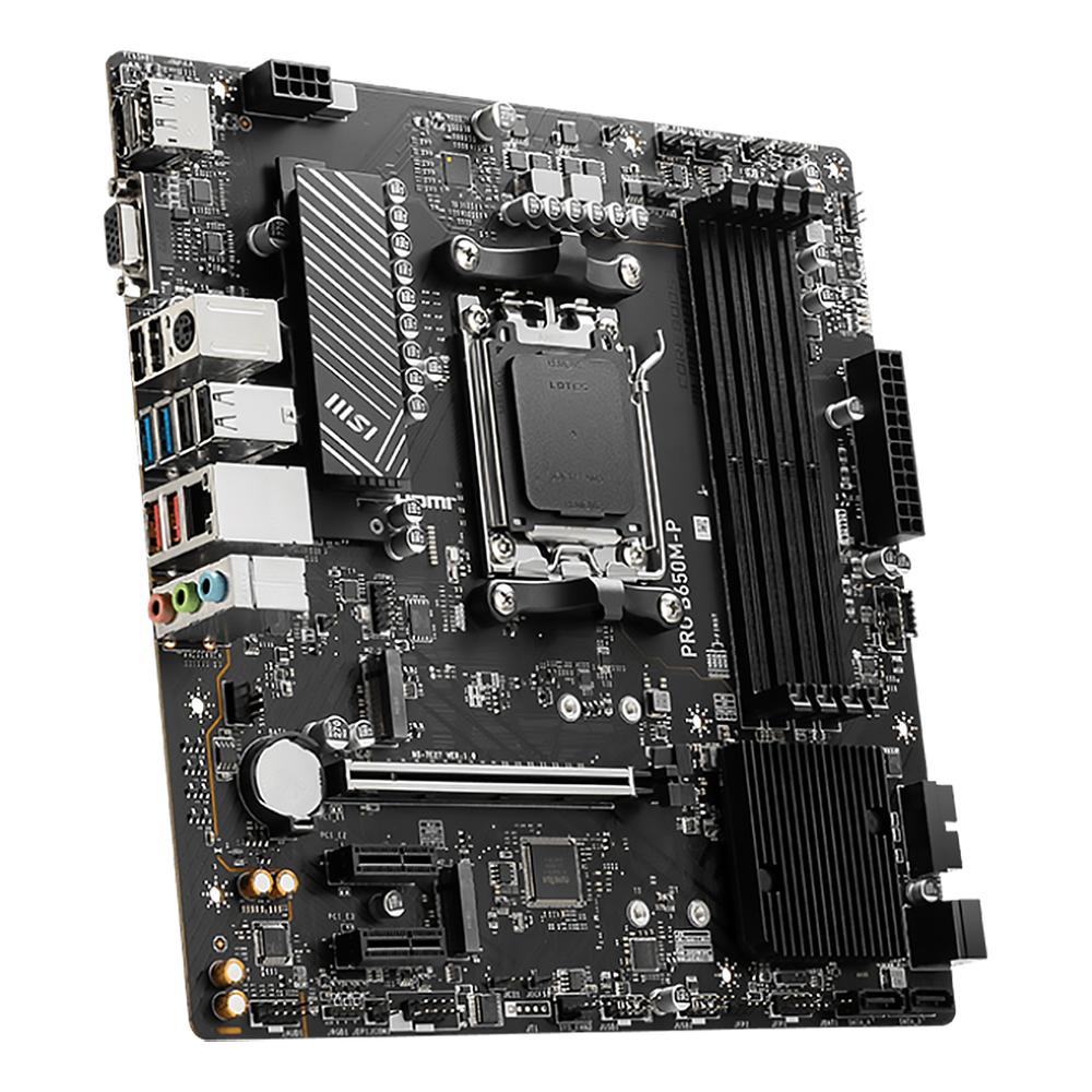 Foto 2 | Tarjeta Madre MSI Pro B650M-P AM5 4x DDR5 2x M.2 Pcie 4.0 USB-C Micro ATX