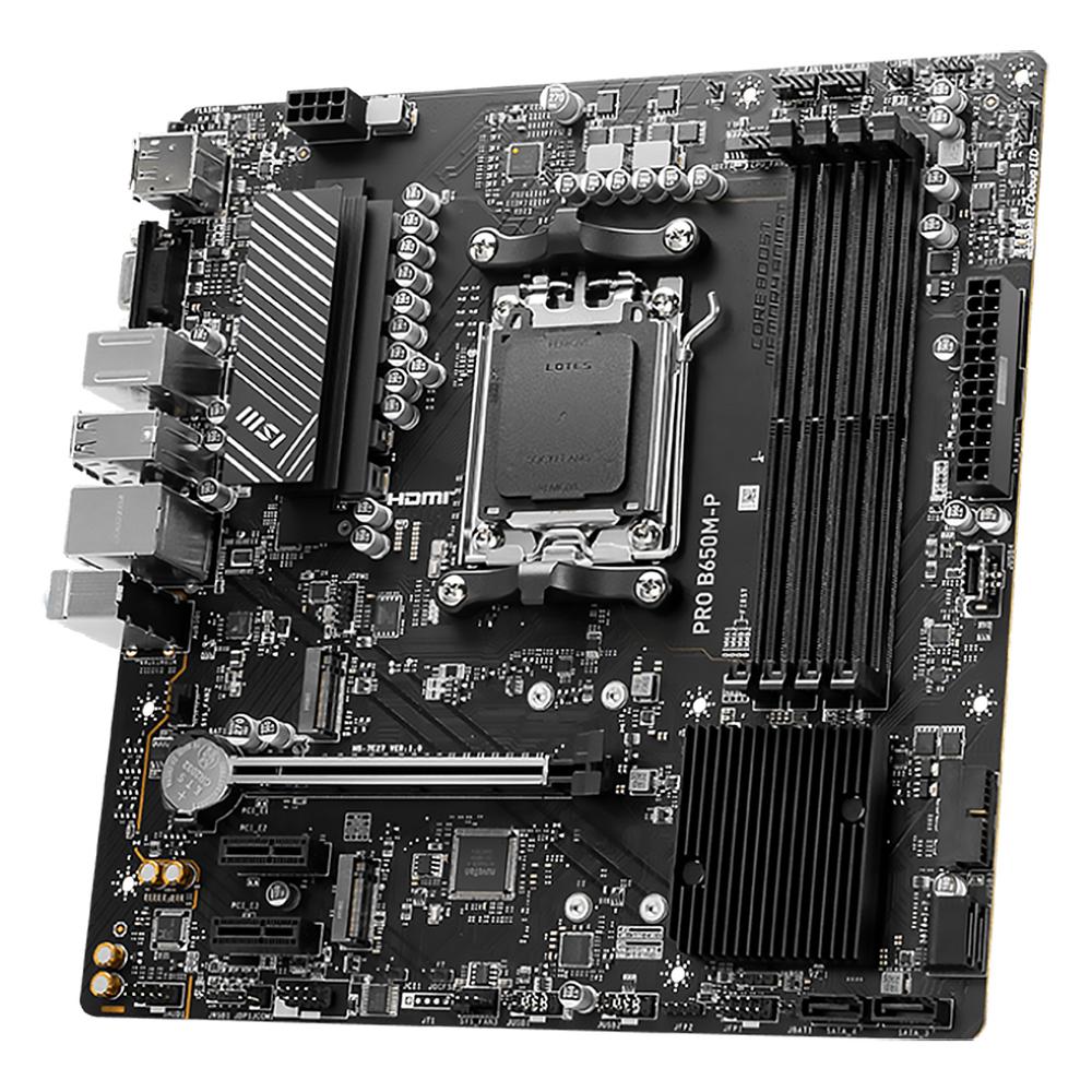 Foto 4 pulgar | Tarjeta Madre MSI Pro B650M-P AM5 4x DDR5 2x M.2 Pcie 4.0 USB-C Micro ATX