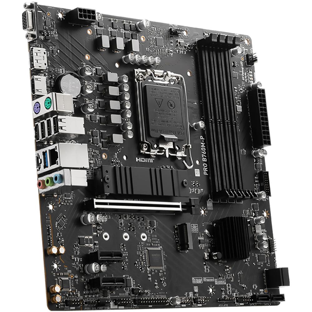 Foto 3 pulgar | Tarjeta Madre Msi Pro B760m-p Lga1700 4x Ddr5 2x M.2 Pcie 4.0 Micro Atx