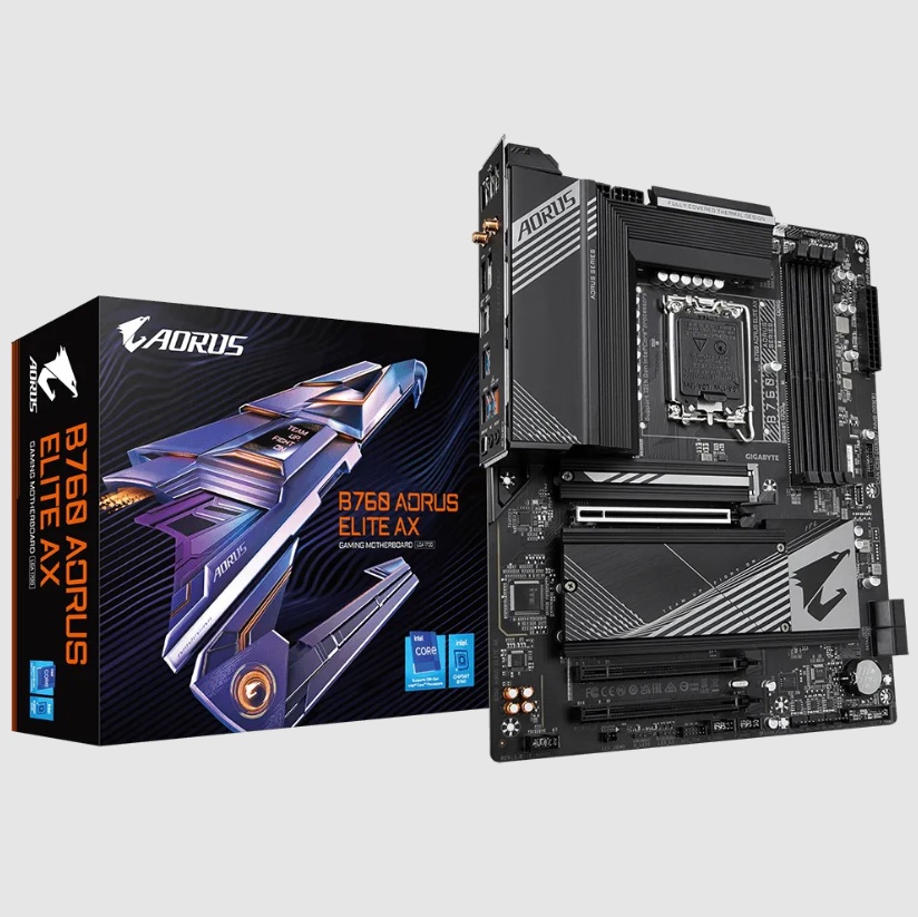 Foto 2 pulgar | Motherboard Gigabyte B760 Aorus Elite Ax (rev. 1.x) Intel 14th/13th/12th Ddr5