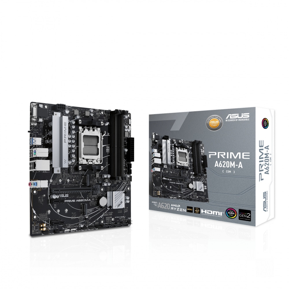 Tarjeta Madre ASUS Micro-ATMX Prime S-AM5 AMD A620 HDMI 128GB DDR5 para AMD $1,859