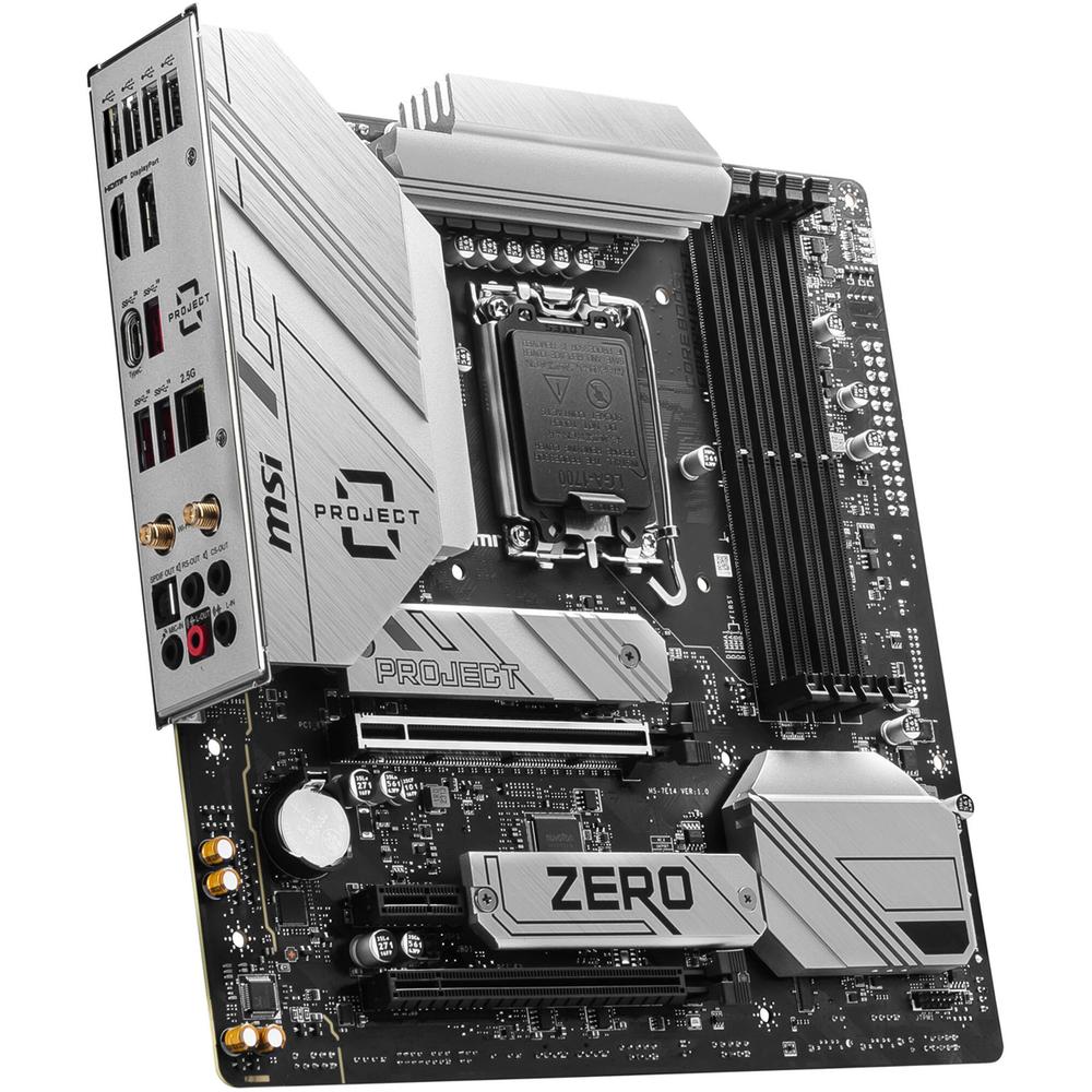 Foto 3 pulgar | Tarjeta Madre Msi B760m Project Zero Lga 1700 4x Ddr5 2x M.2 Pcie 5.0 Usb-c Wifi 6e Bt 5.3 Micro Atx