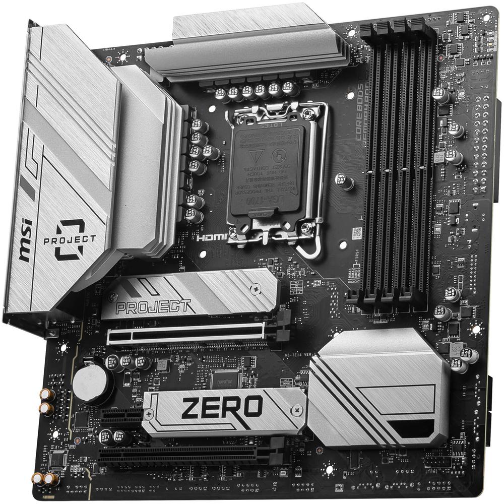 Foto 5 pulgar | Tarjeta Madre Msi B760m Project Zero Lga 1700 4x Ddr5 2x M.2 Pcie 5.0 Usb-c Wifi 6e Bt 5.3 Micro Atx