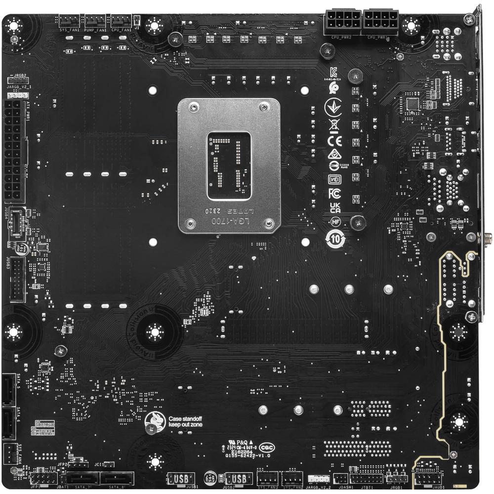 Foto 6 pulgar | Tarjeta Madre Msi B760m Project Zero Lga 1700 4x Ddr5 2x M.2 Pcie 5.0 Usb-c Wifi 6e Bt 5.3 Micro Atx