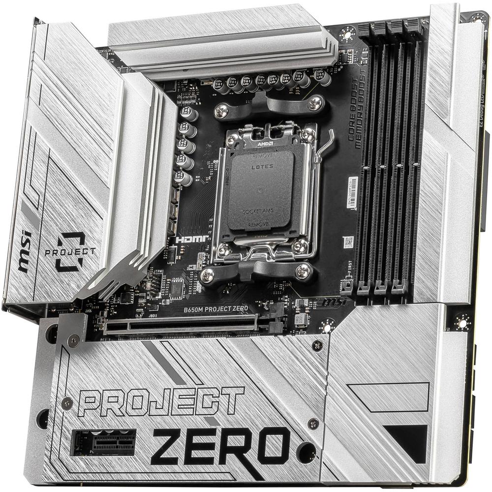 Foto 5 pulgar | Tarjeta Madre Msi B650m Project Zero Am5 4x Ddr5 2x M.2 Pcie 4.0 Usb-c Wifi 6e Bt 5.3 Micro Atx