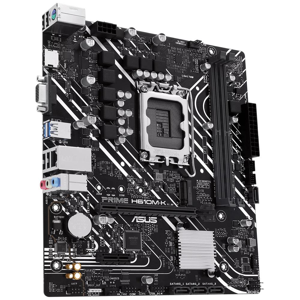 Foto 5 | Tarjeta Madre Asus Prime H610m-k Lga 1700 2x Ddr5 1x M.2 Pcie 4.0 Micro Atx