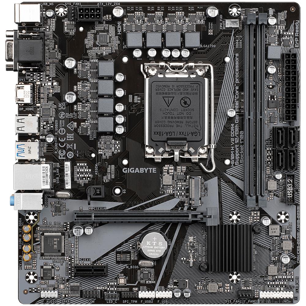 Foto 3 | Tarjeta Madre Gigabyte H610m H V2 Ddr4 Lga 1700 2x Ddr4 1x M.2 Pcie 4.0 Micro Atx