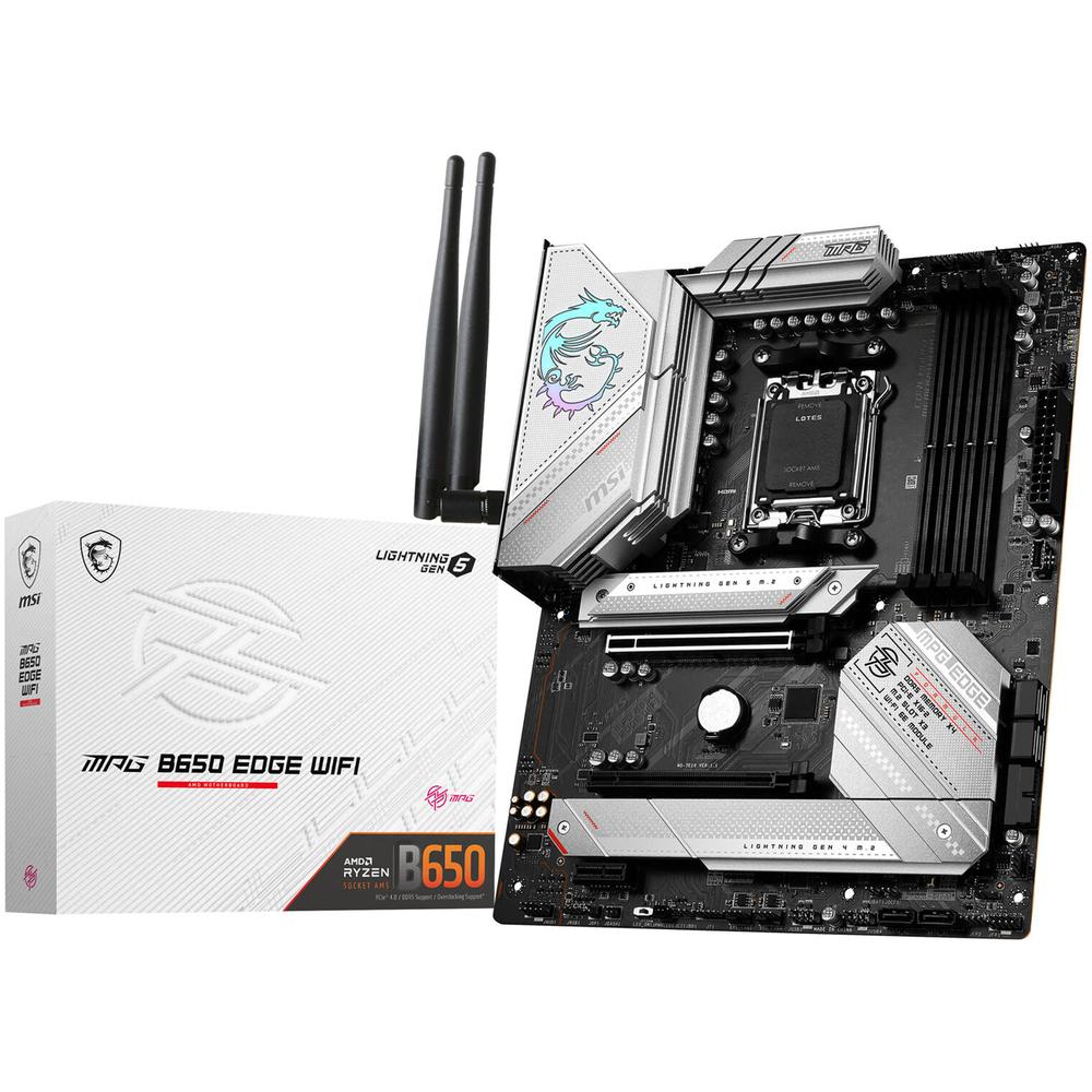 Foto 2 pulgar | Tarjeta Madre MSI Mpg B650 Edge Wifi Amd Am5 4x Ddr5 3x M.2 Pcie 5.0 USB-c Wifi 6e Bt 5.3 Atx