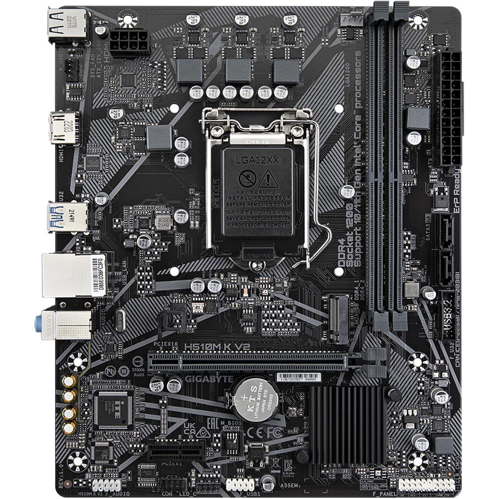 Foto 3 pulgar | Tarjeta Madre Gigabyte H510m K V2 Lga 1200 2x Ddr4 1x M.2 Pcie 3.0 Micro Atx