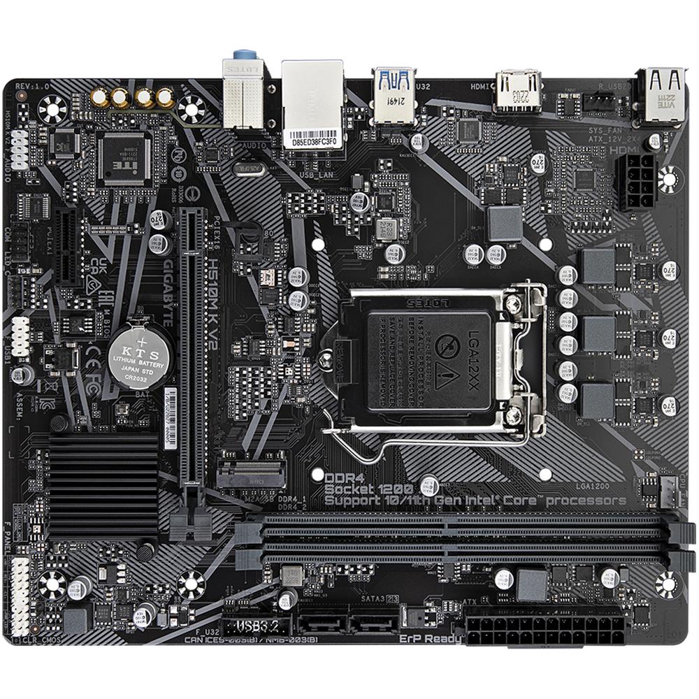 Foto 5 pulgar | Tarjeta Madre Gigabyte H510m K V2 Lga 1200 2x Ddr4 1x M.2 Pcie 3.0 Micro Atx