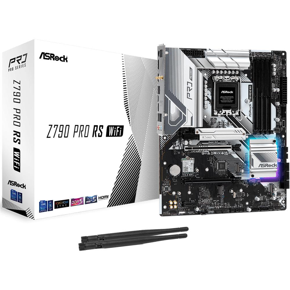 Foto 2 pulgar | Tarjeta Madre Asrock Z790 Pro Rs Wifi Lga 1700 4x Ddr5 4x M.2 Pcie 5.0 Usb-c Wifi 6e Bt Atx