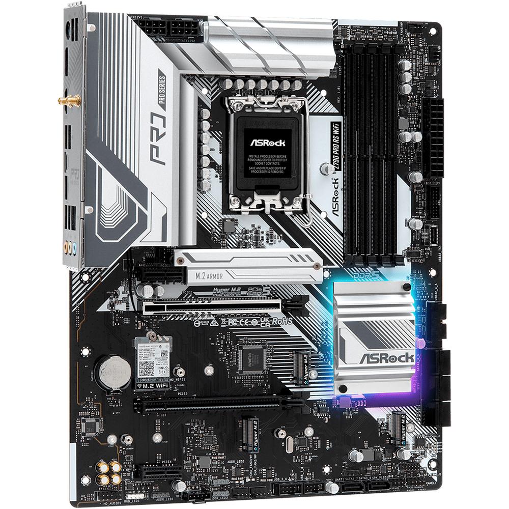 Foto 4 pulgar | Tarjeta Madre Asrock Z790 Pro Rs Wifi Lga 1700 4x Ddr5 4x M.2 Pcie 5.0 Usb-c Wifi 6e Bt Atx