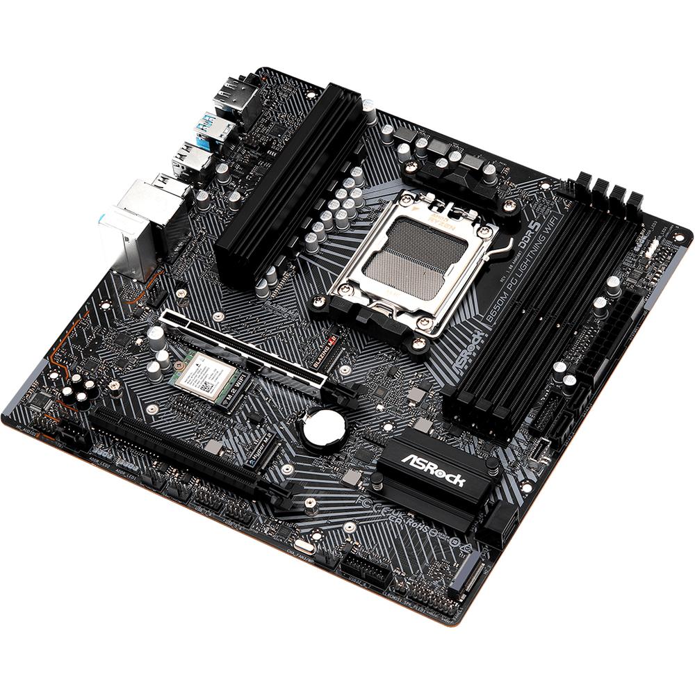 Foto 6 pulgar | Tarjeta Madre Asrock B650m Pg Lightning Wifi Am5 4x Ddr5 3x M.2 Pcie 4.0 Usb-c Wifi 6e Bt 5.2 Micro Atx