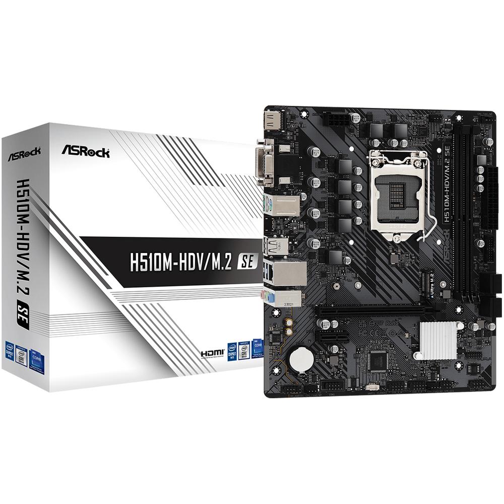 Foto 2 pulgar | Tarjeta Madre Asrock H510m-hdv/m.2 Se Lga 1200 2x Ddr4 1x M.2 Pcie 4.0 Micro Atx