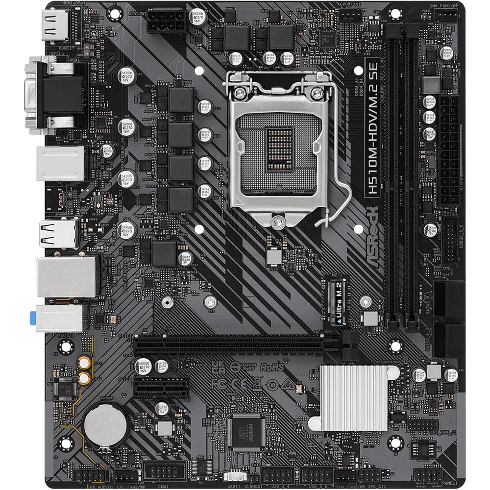 Foto 3 pulgar | Tarjeta Madre Asrock H510m-hdv/m.2 Se Lga 1200 2x Ddr4 1x M.2 Pcie 4.0 Micro Atx