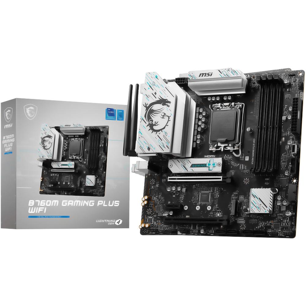 Foto 2 pulgar | Tarjeta Madre Msi B760m Gaming Plus Wifi Lga 1700 4x Ddr5 2x M.2 Pcie 4.0 Usb-c Wifi 6e Bt 5.3 Micro Atx