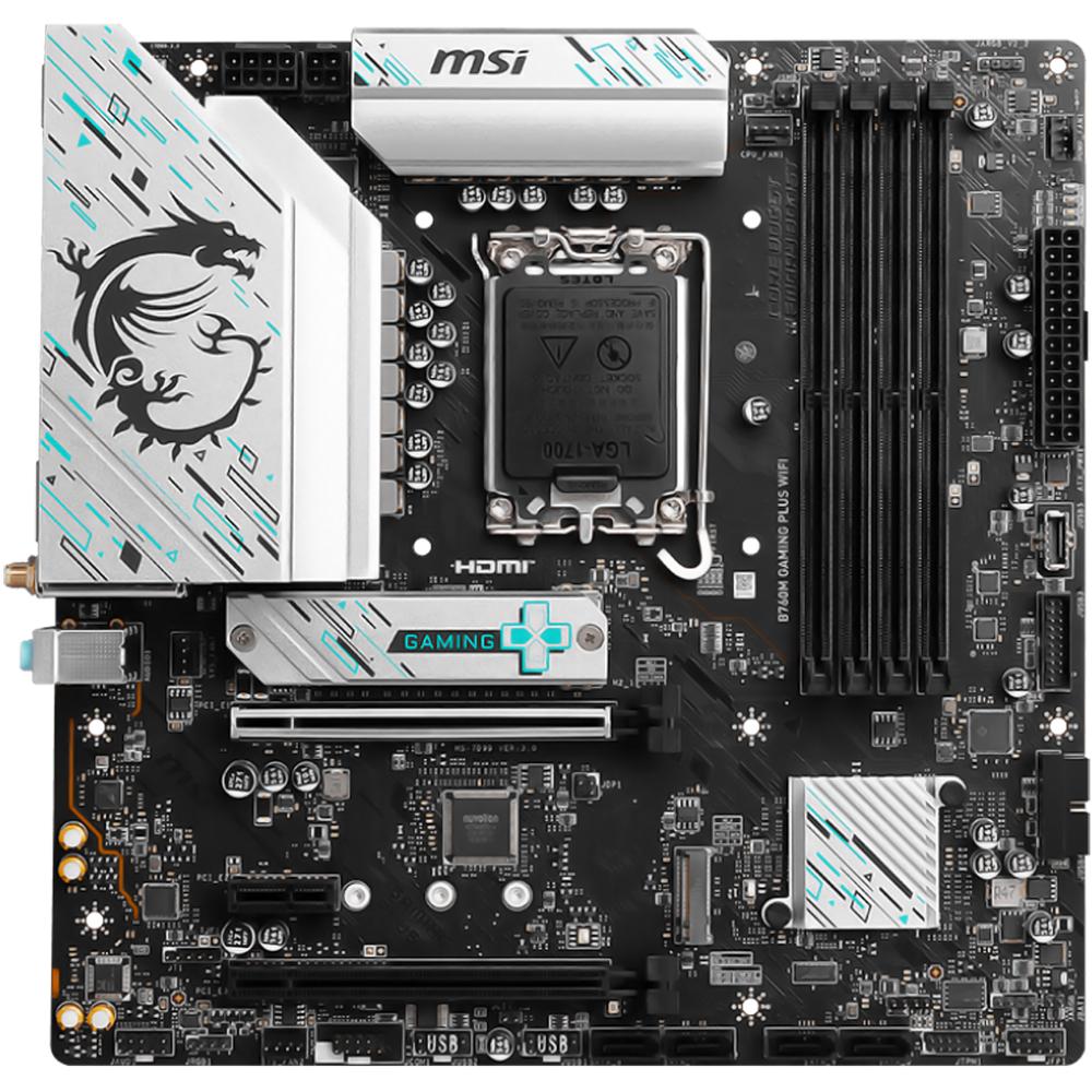 Foto 4 pulgar | Tarjeta Madre Msi B760m Gaming Plus Wifi Lga 1700 4x Ddr5 2x M.2 Pcie 4.0 Usb-c Wifi 6e Bt 5.3 Micro Atx