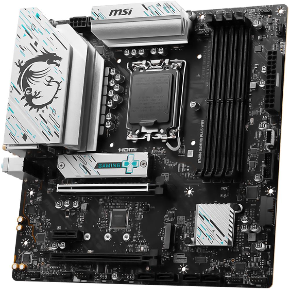 Foto 5 pulgar | Tarjeta Madre Msi B760m Gaming Plus Wifi Lga 1700 4x Ddr5 2x M.2 Pcie 4.0 Usb-c Wifi 6e Bt 5.3 Micro Atx