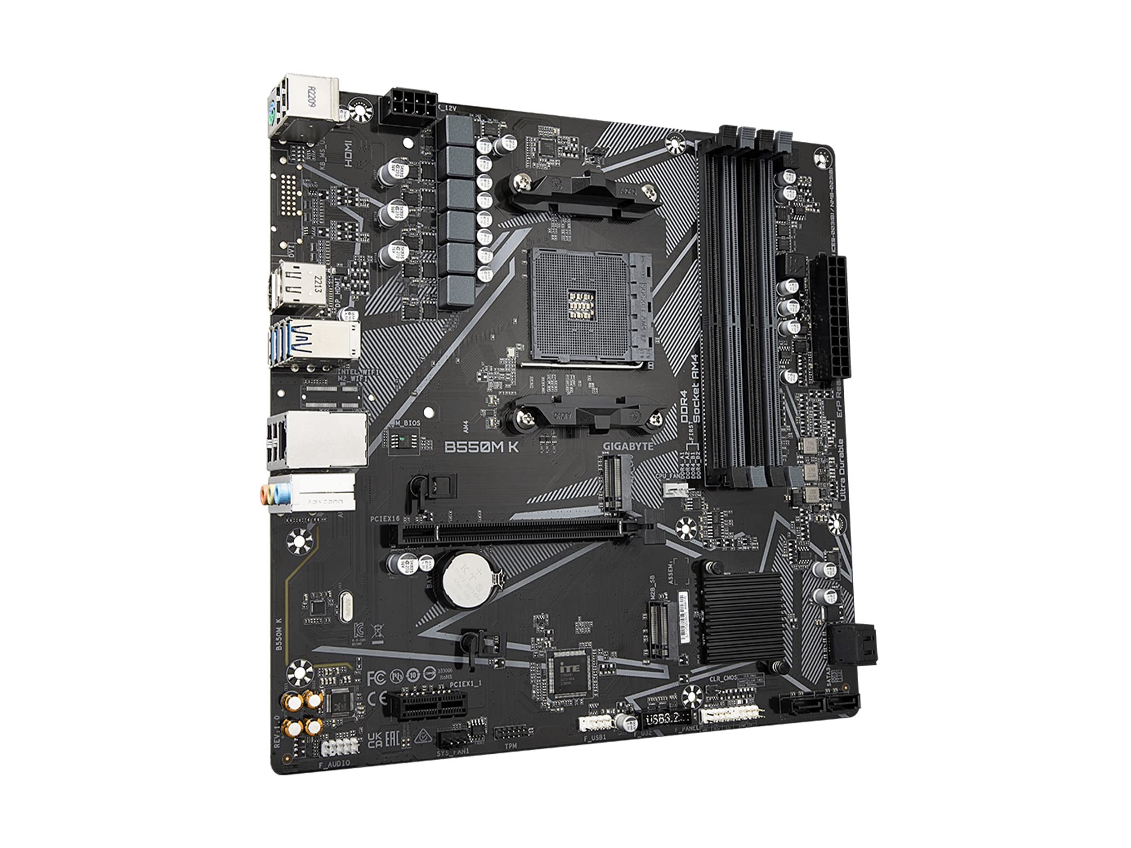 Foto 4 pulgar | Placa Madre Gigabyte B550m K Am4 Amd B550 Micro-atx con Doble M.2 - Venta Internacional