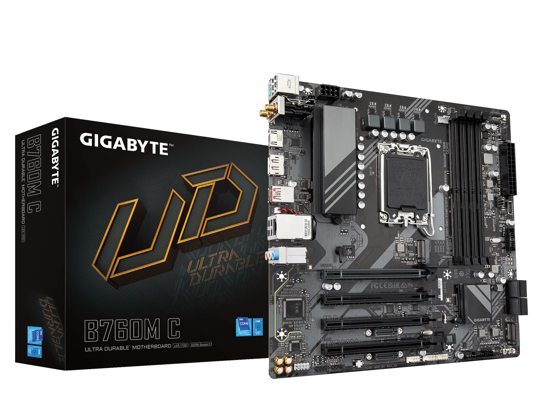 Placa Madre Gigabyte B760m C lga 1700/ Intel/ B760/ Ddr5 - Venta Internacional