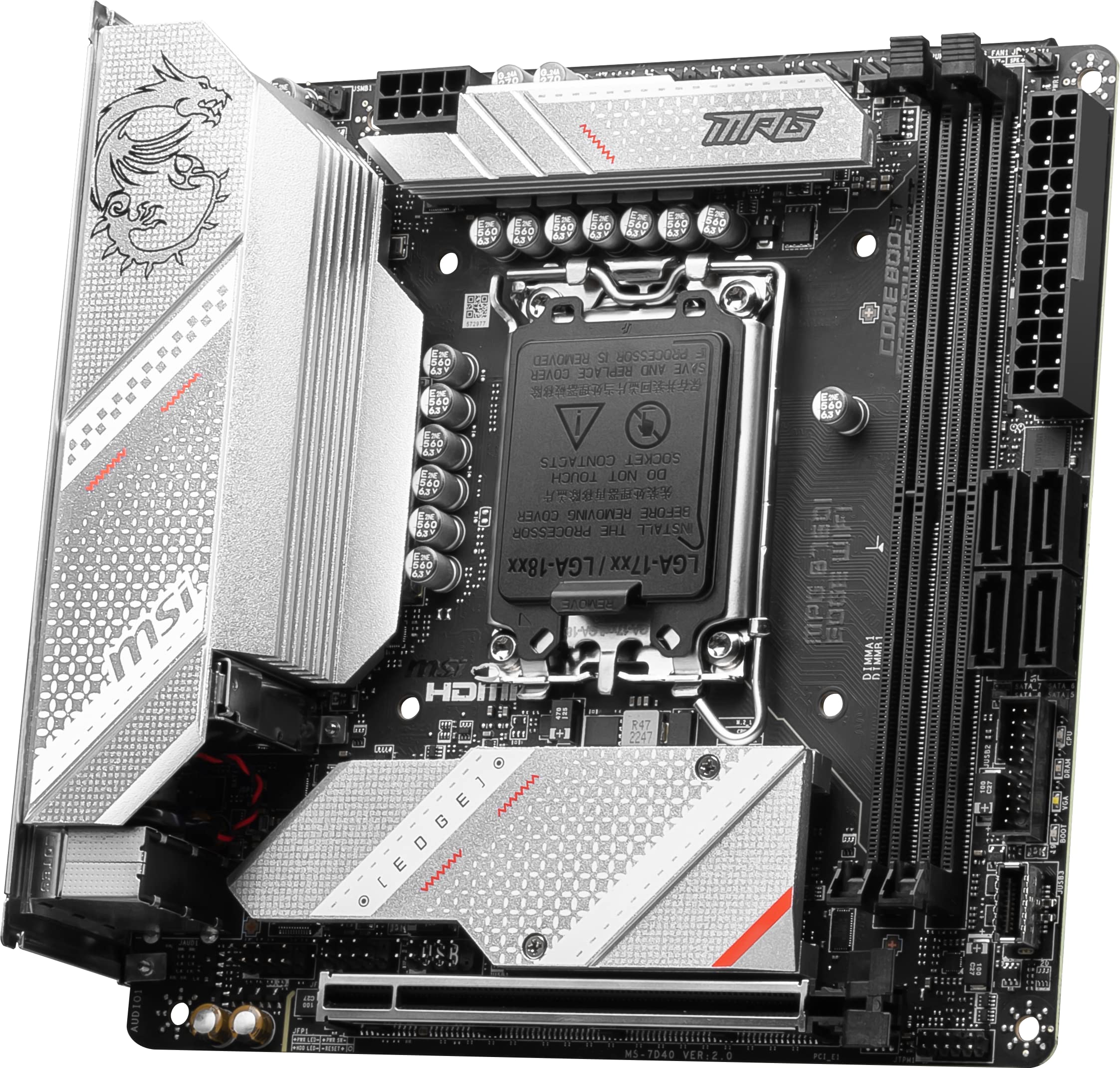 Foto 4 pulgar | Placa Madre Msi Mpg B760i Edge Wifi Gaming Lga 1700 Ddr5 - Venta Internacional