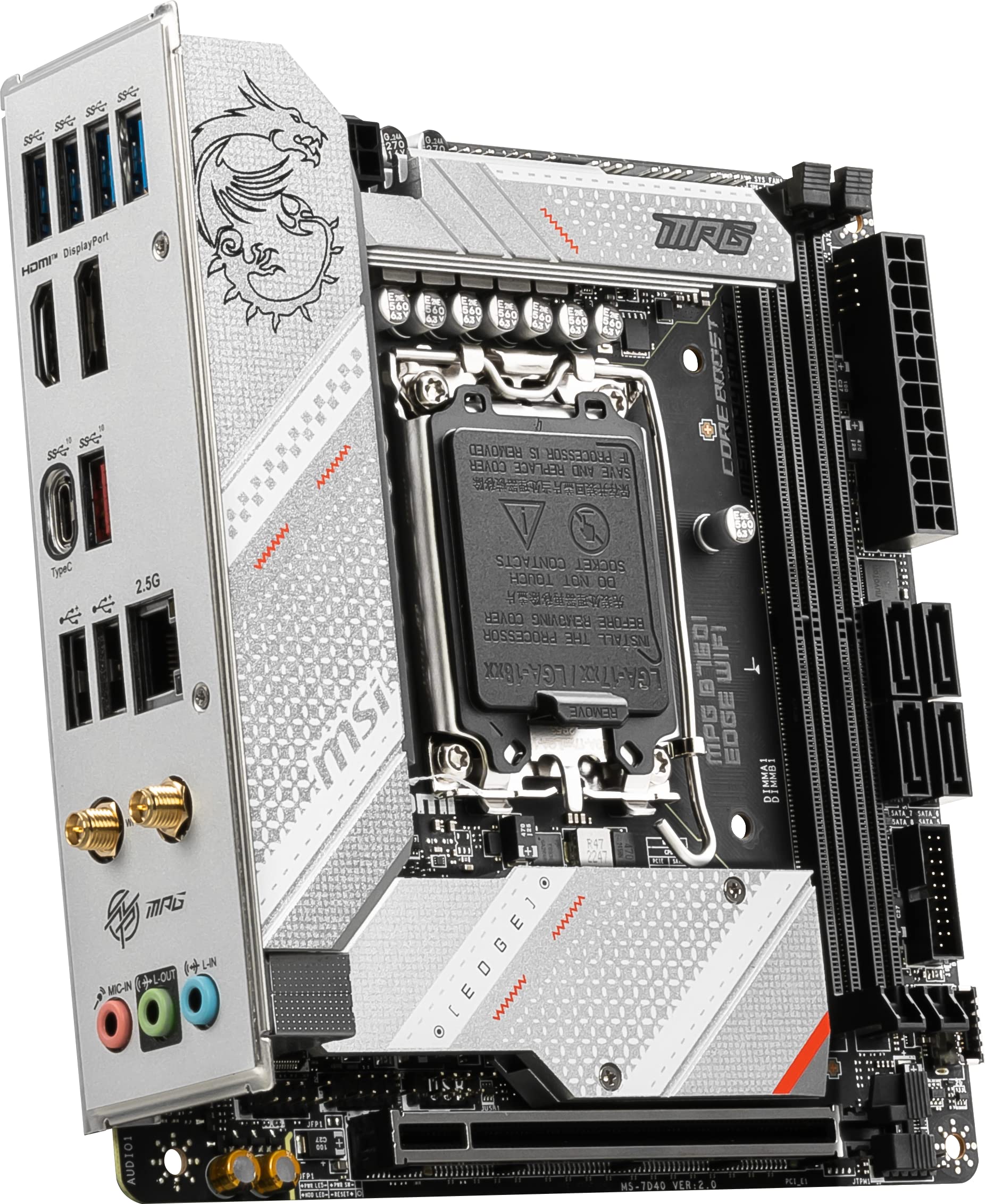 Foto 5 pulgar | Placa Madre Msi Mpg B760i Edge Wifi Gaming Lga 1700 Ddr5 - Venta Internacional