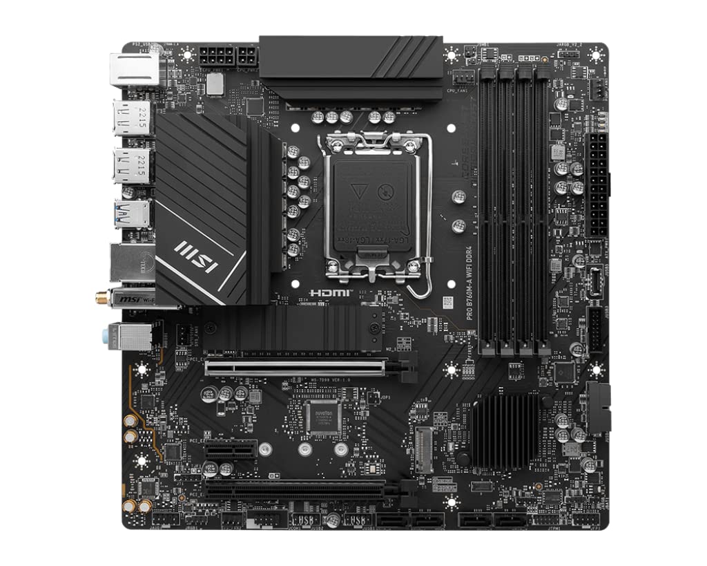Placa Madre Msi Pro B760m-a Wifi Ddr4 Proseries Matx - Venta Internacional