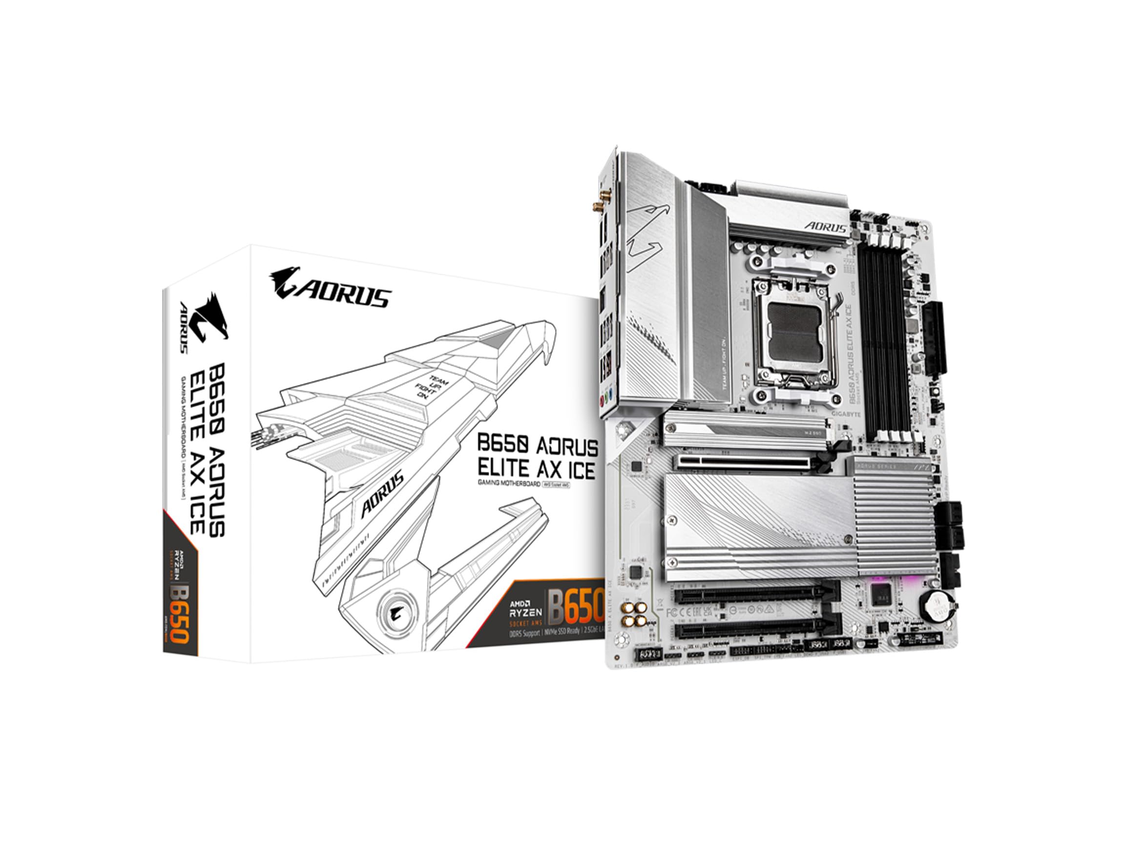 Foto 1 | Placa Madre Gigabyte B650 Aorus Elite Ax Ice con Wifi 6e Atx - Venta Internacional