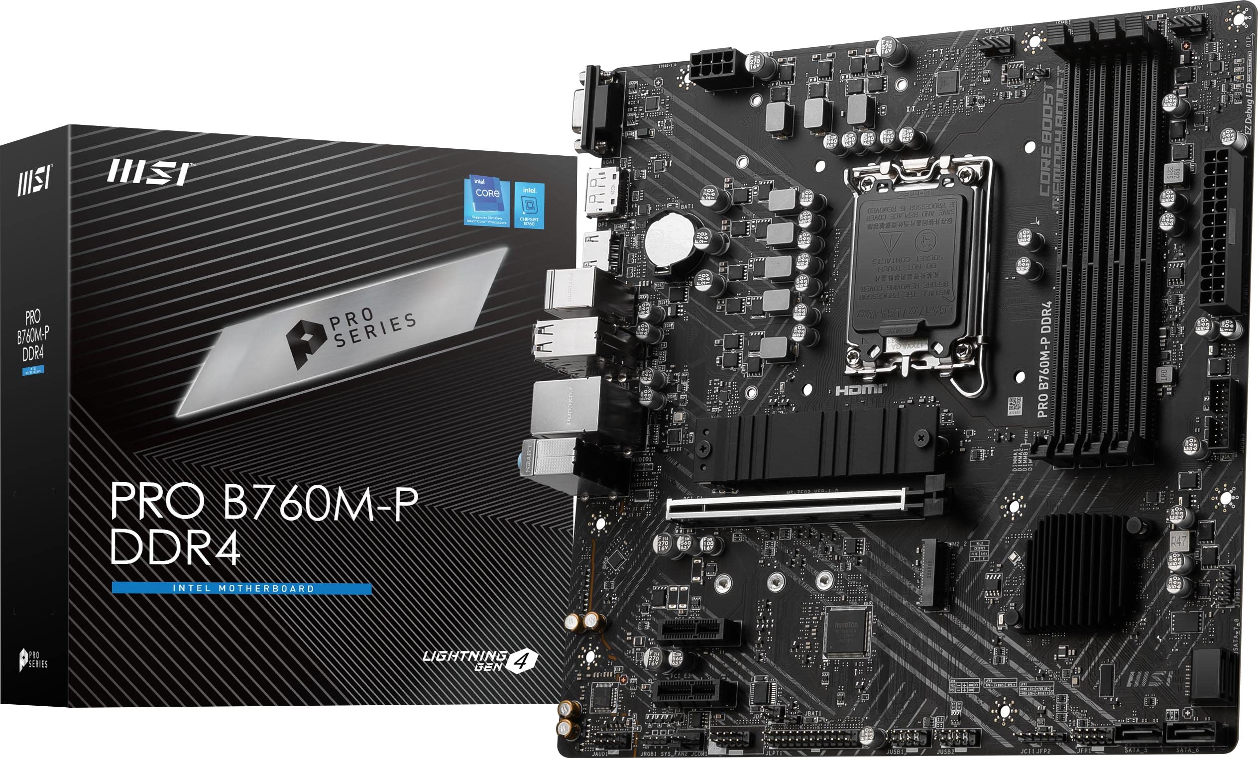 Foto 2 pulgar | Placa Madre Msi Pro B760m-p Ddr4 Proseries Lga 1700 Matx - Venta Internacional