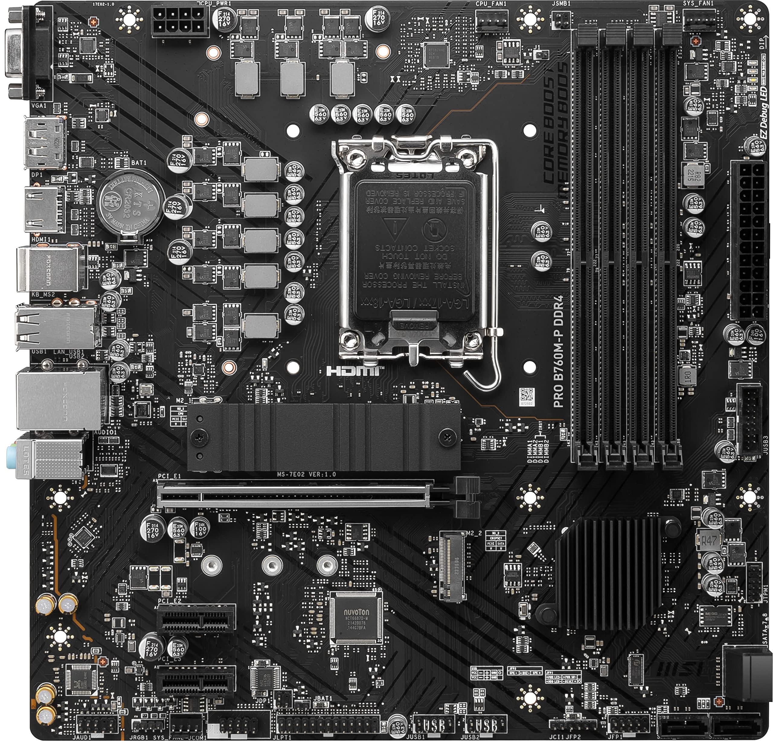 Foto 3 pulgar | Placa Madre Msi Pro B760m-p Ddr4 Proseries Lga 1700 Matx - Venta Internacional